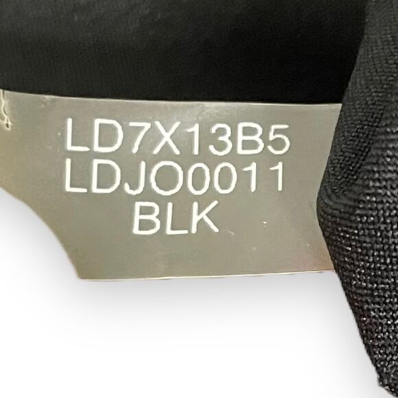 Karl Lagerfield Black Mini Dress with Beaded Pearl Necklace Collar Plus - Picture 8 of 9